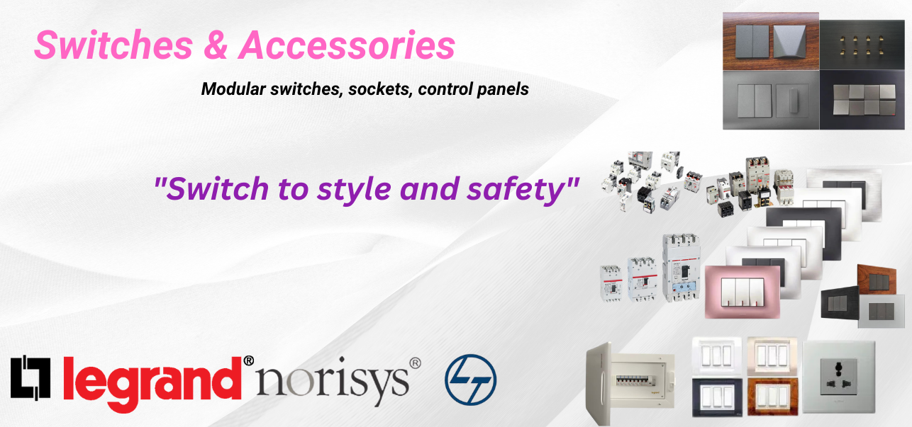 Elite Hues Switches – Legrand, Norisys, L&T Elite Hues Switches & Accessories – Legrand, Norisys, L&T Smart Switches & Modular Plates