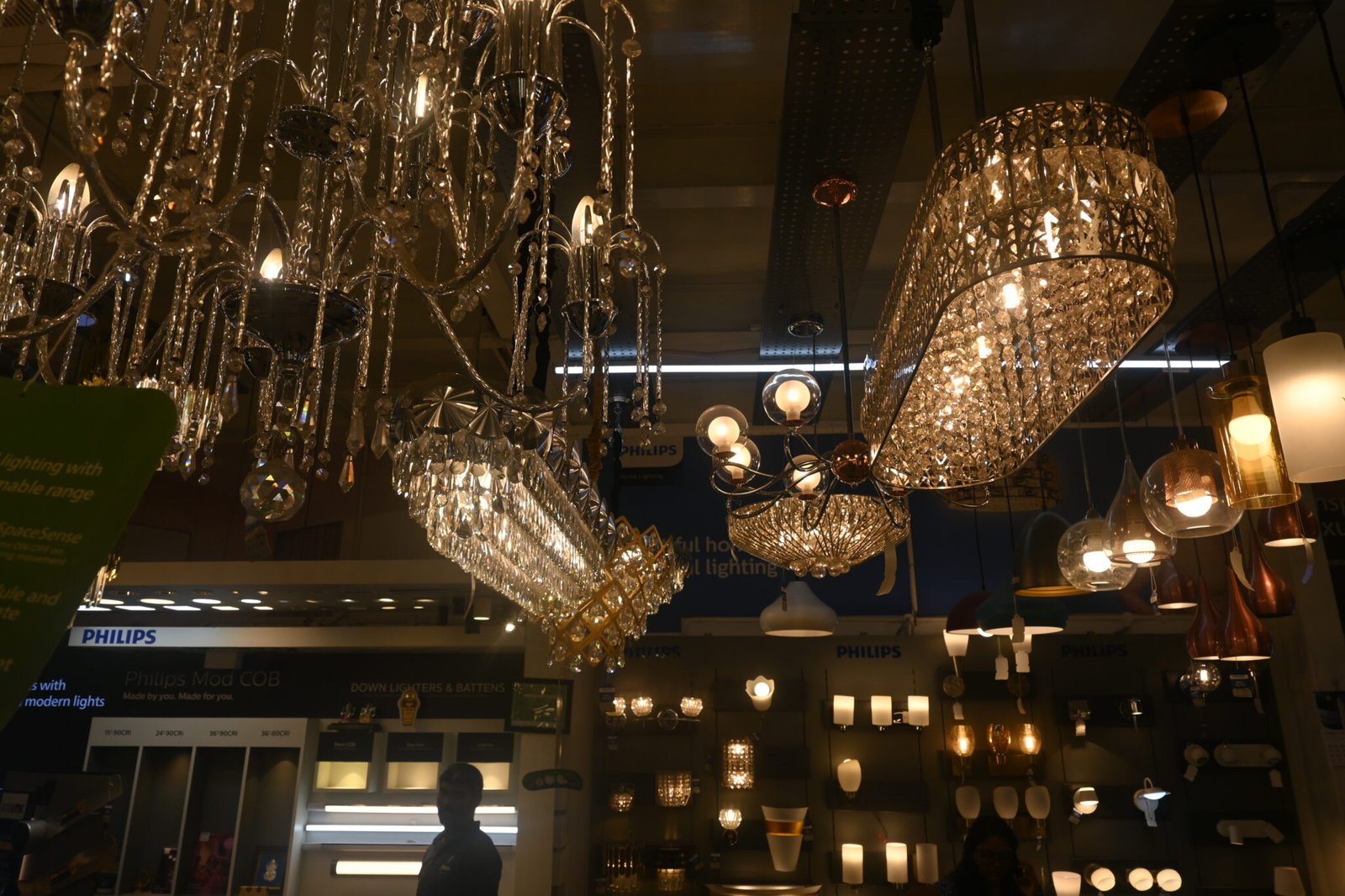 Designer pendant lighting solutions showroom Elite Hues Katupakkam