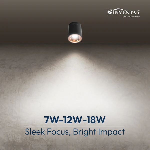 Inventaa compact COB cylinder spotlight for commercial use