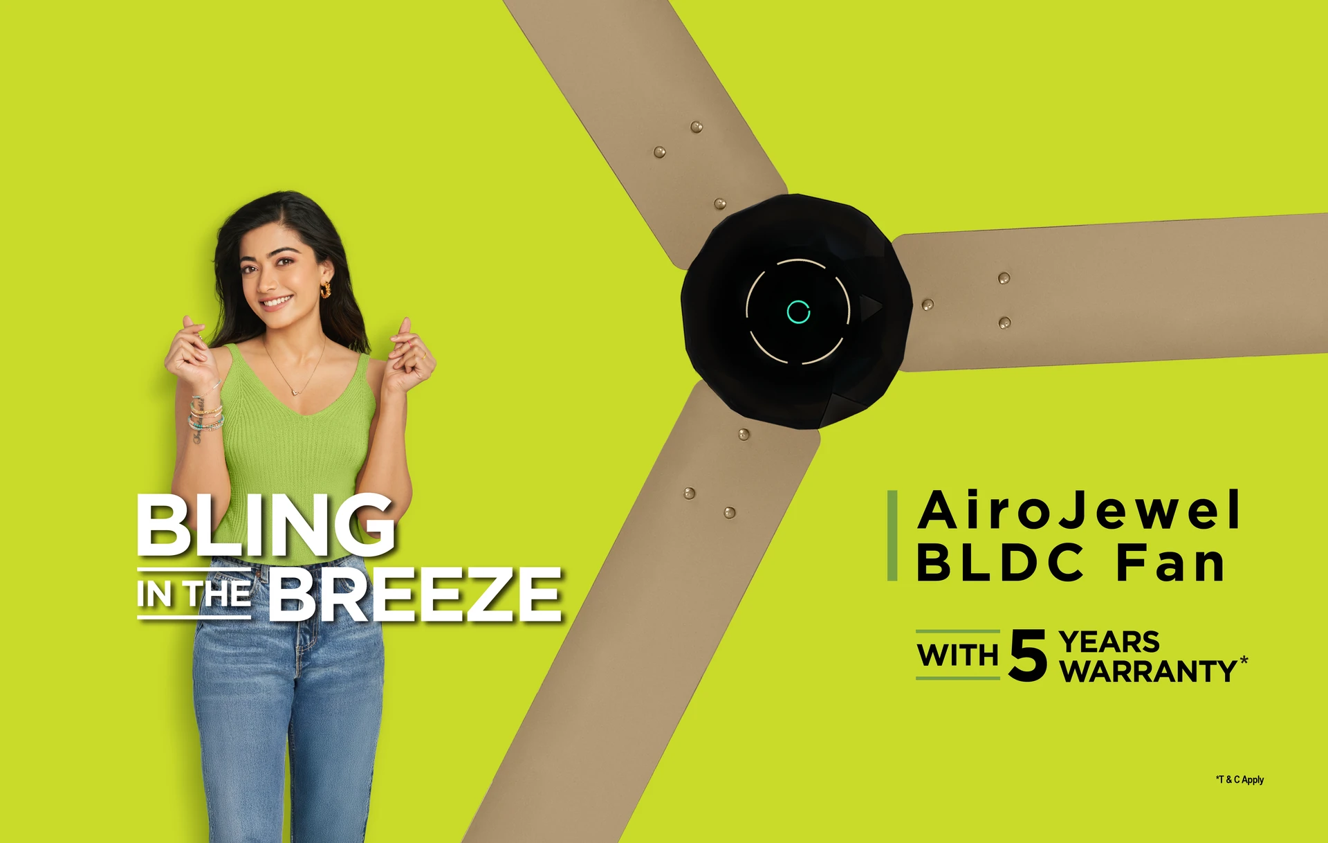 Ecolink premium white BLDC fan for modern interiors