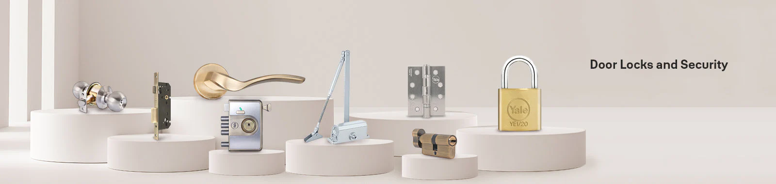 Dual side Yale black mortise lock handle – modern home security from Elite Hues Katupakkam.