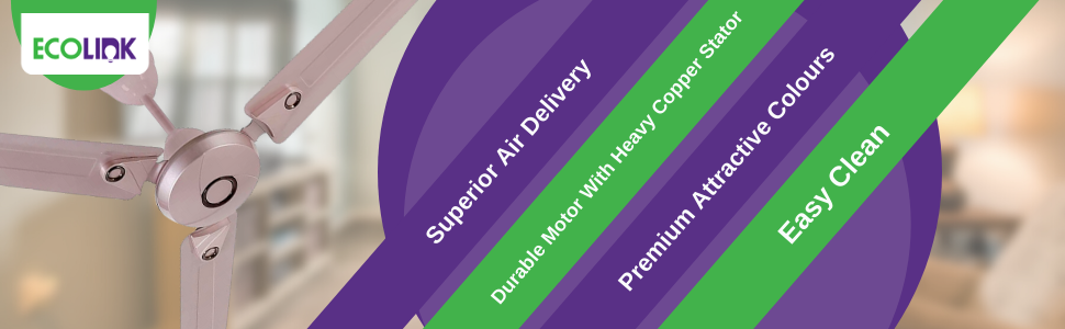 Ecolink ceiling fan with dual tone exotic design – Elite Hues Katupakkam