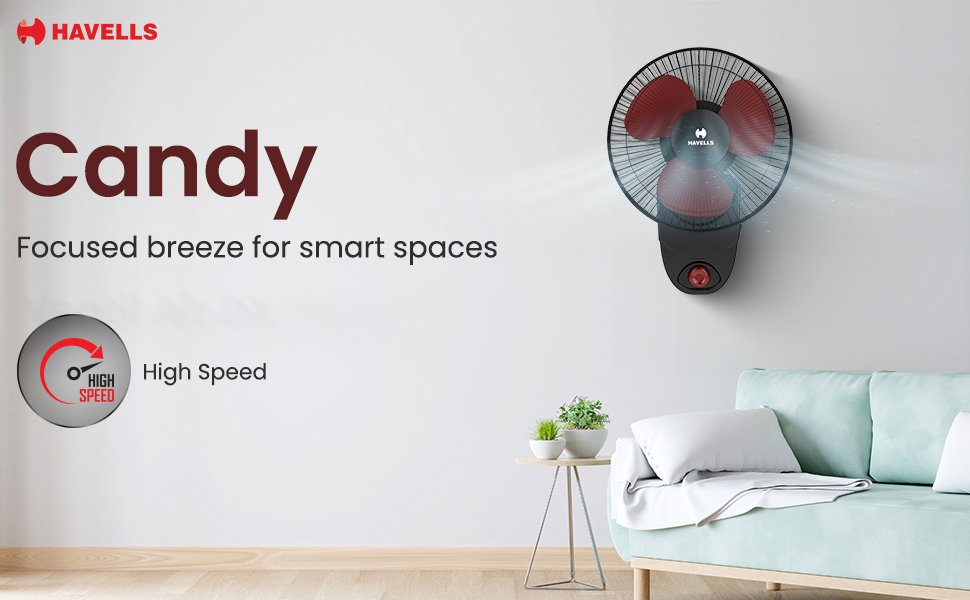 Havells Swing modern wall fan with remote operation