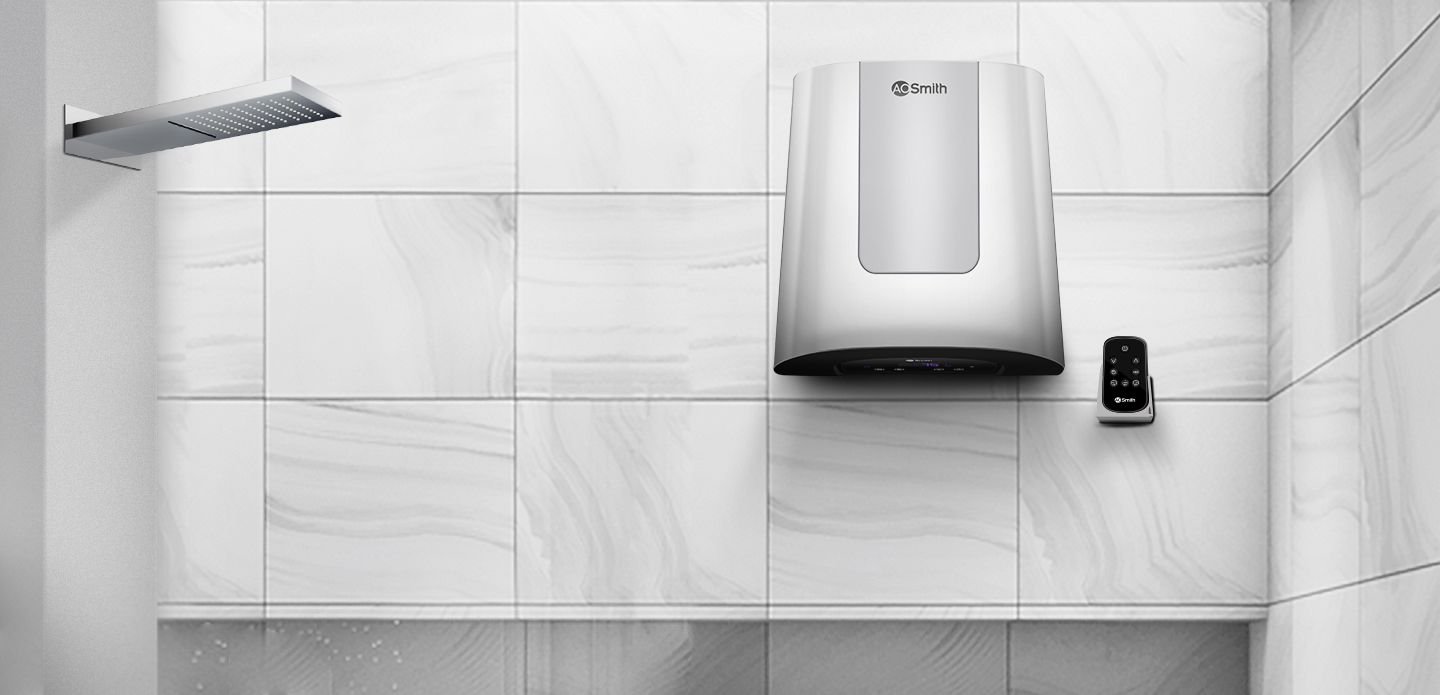 AO Smith and Havells water geysers side-by-side at Elite Hues Katupakkam