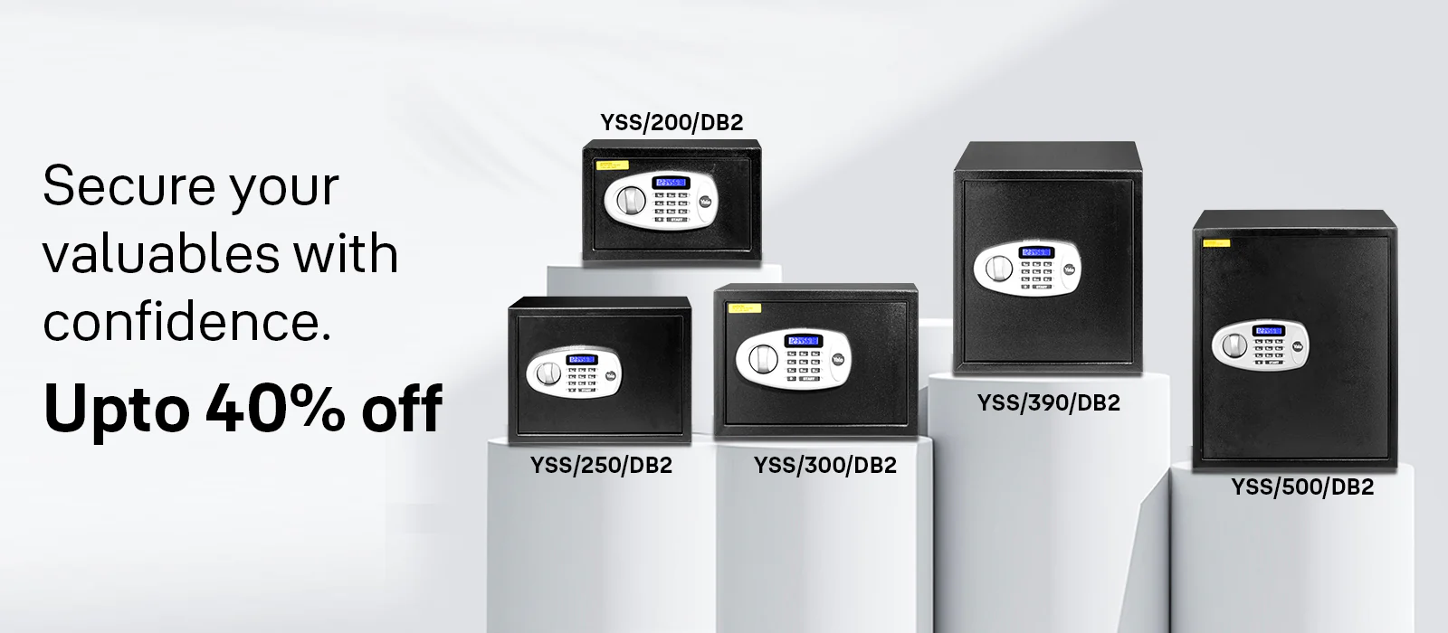 Yale biometric lock panel with display screen