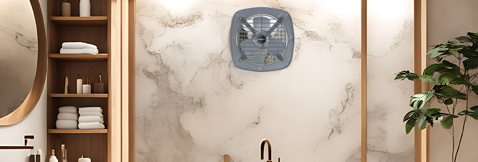 Havells Ventil Air ZX cylindrical exhaust fan in white finish – Elite Hues Katupakkam showroom